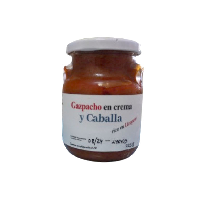 Untable de gazpacho en crema con caballa