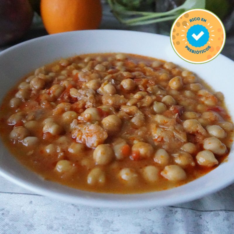 Plato de Altum Foods de Garbanzos con bacalao