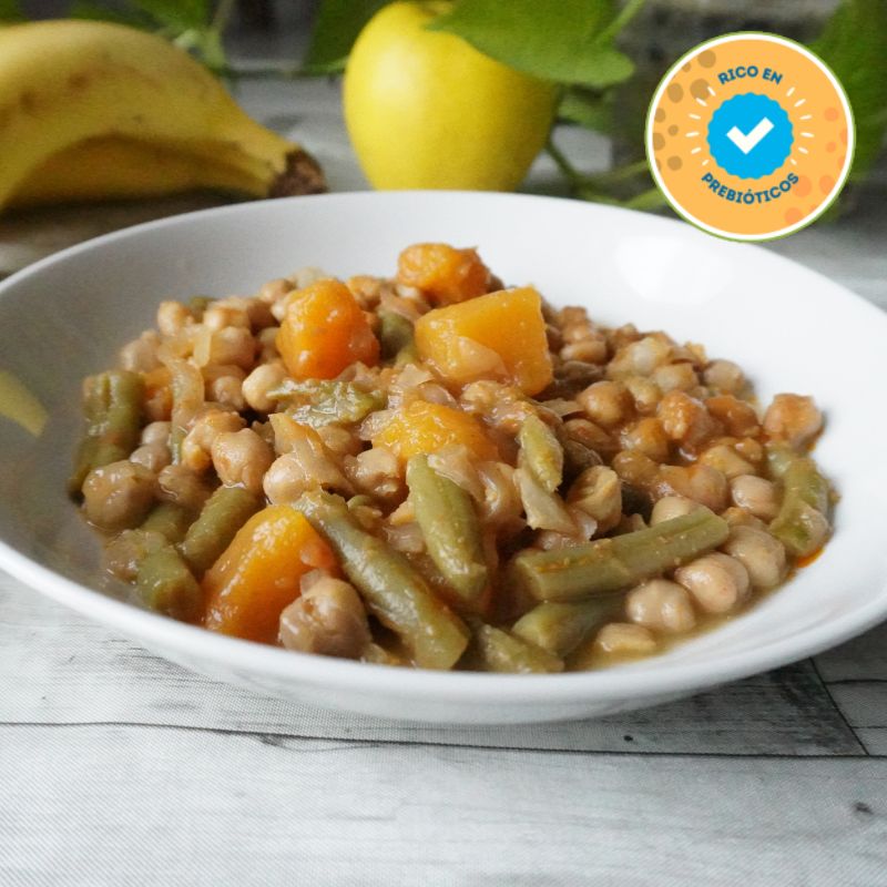 Plato de Altum Foods de Garbanzos con calabaza